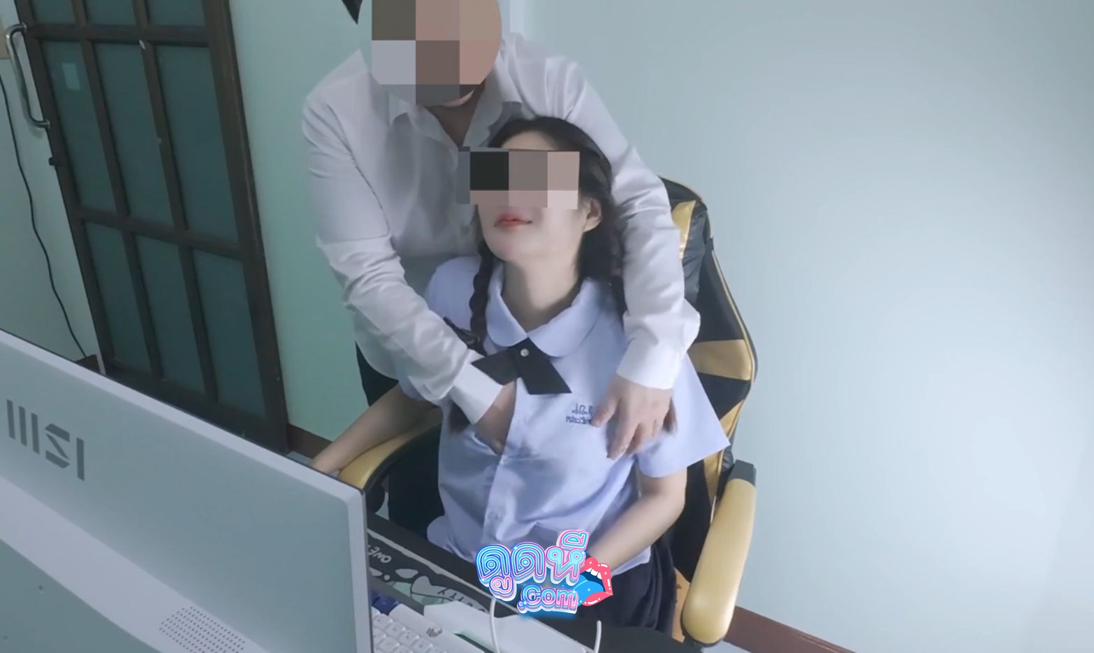 คลิปหลุด Onlyfans NinewThaiCute งานคอลเพย์ชุดนักเรียน เสียวจัดใส่กันคาห้องคอม หีฟิตสูงขาวแบบนี้ เย็ดมันส์เงี่ยนจัด